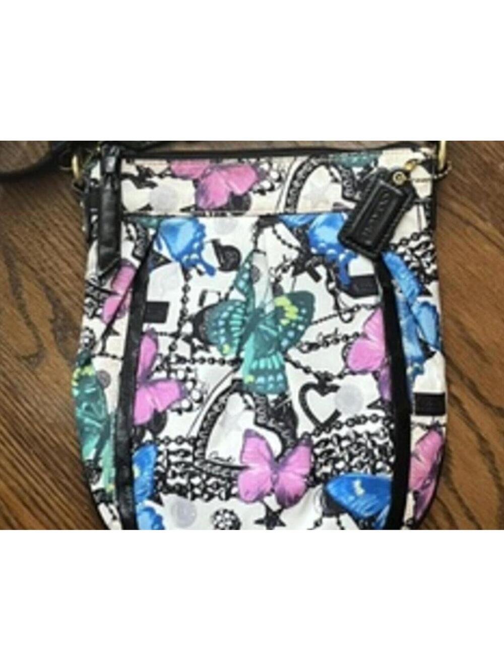 Rare Coach Limited Edition Poppy Butterfly Crossbody Bag Small Swingpack Y2k - Picture 2 of 7